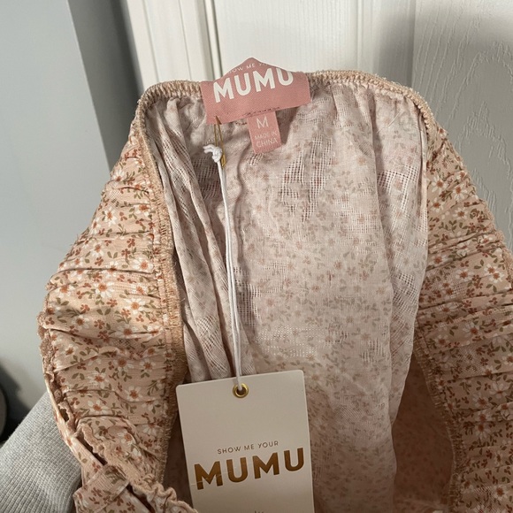 Show Me Your Mumu Miley Midi Skirt Tiered Ditsy Daisy Yellow Floral Medium - Picture 6 of 6